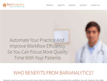 Tablet Screenshot of barianalytics.com